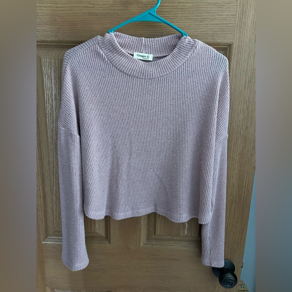 Ginger G Waffle Knit Sweater Size Large